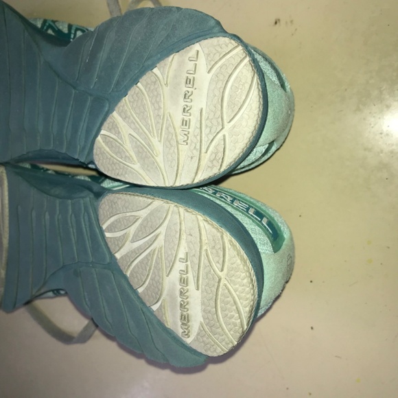 Merrell Bare Access trail running teal performance sneakers - Picture 14 of 15